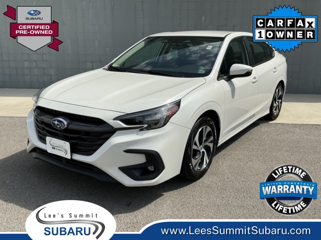 Crystal White Pearl 2025 Subaru Legacy Premium AWD Sedan All-Wheel Drive Continuously Variable Transmission