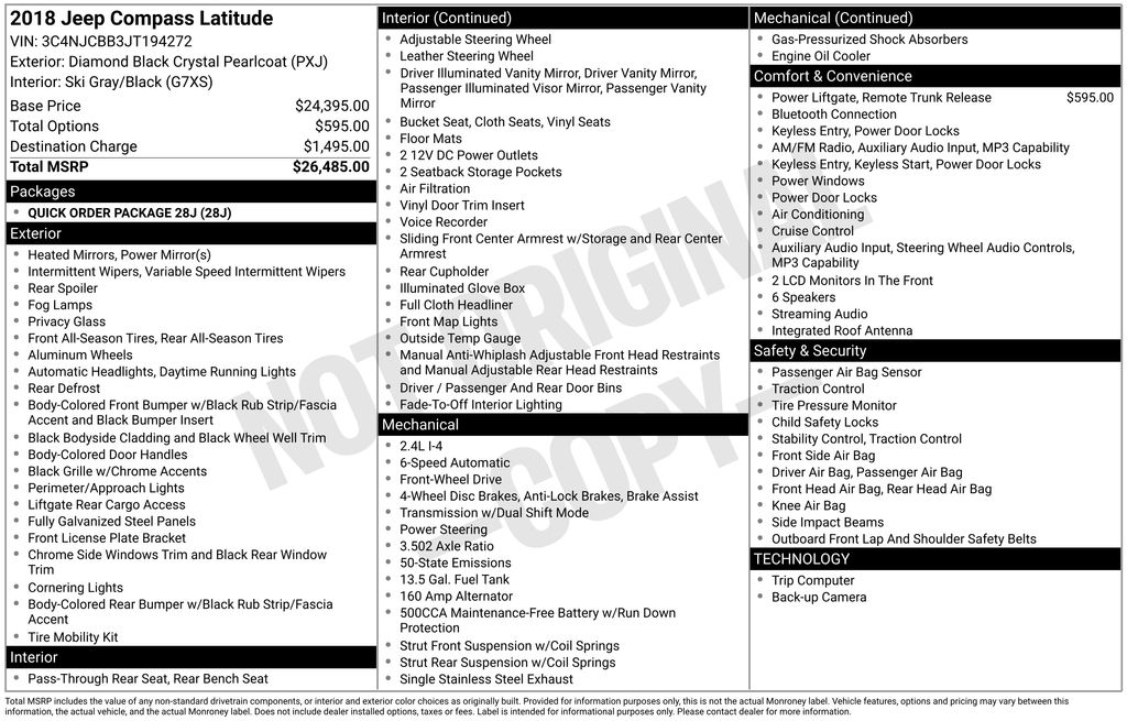 Certified Used 2018 Black Jeep Latitude image 5