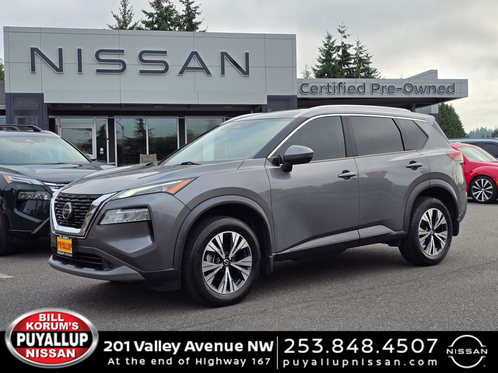 Gray (Gun Metallic) 2021 Nissan Rogue SUV / Crossover Front-Wheel Drive Continuously Variable Transmission