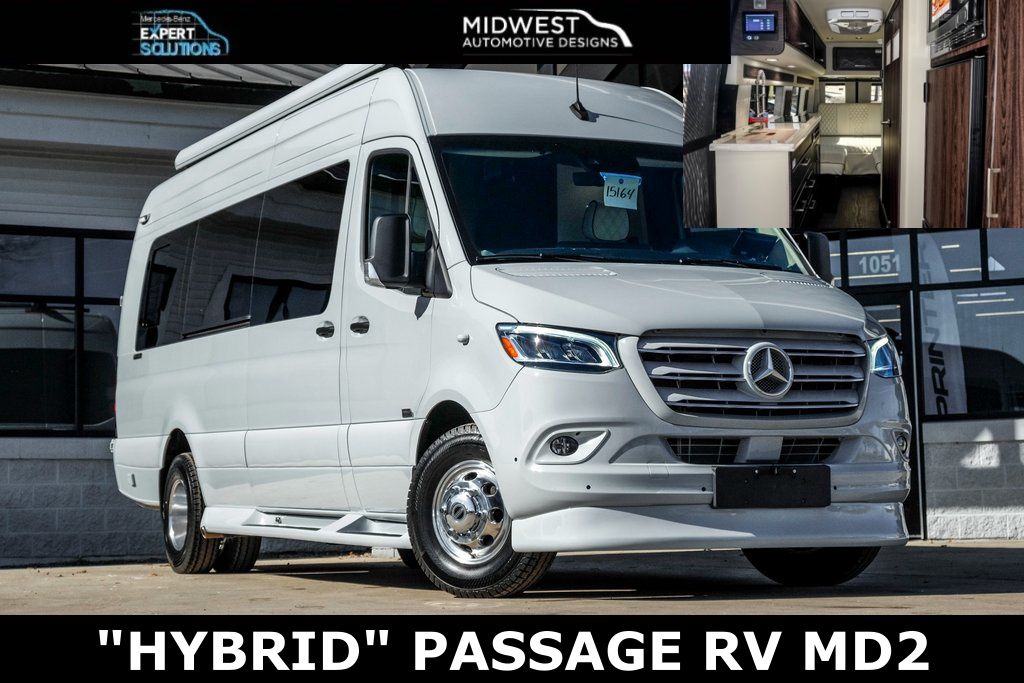 Silver Gray 2024 Mercedes-Benz Sprinter Cargo 3500XD 170 High Roof Extended RWD Van Rear-Wheel Drive 9-Speed Automatic