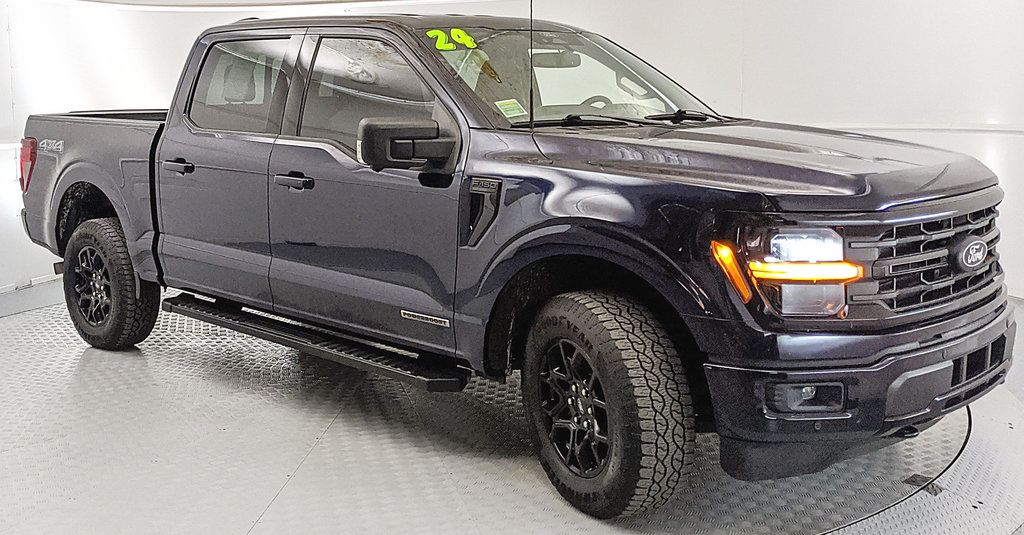 Blue Metallic 2024 Ford F-150 Pickup Truck Four-Wheel Drive Automatic