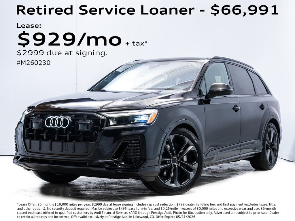 Mythos Black Metallic 2026 Audi Q7 quattro Premium Plus 55 TFSI SUV / Crossover All-Wheel Drive 8-Speed Automatic