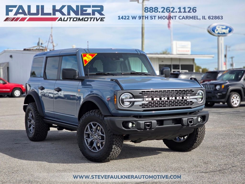 Blue (Azure Gray Metallic Tri-Coat) 2025 Ford Bronco SUV / Crossover Four-Wheel Drive Automatic