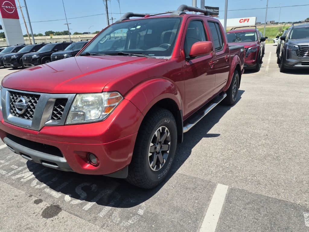 Lava Red 2016 Nissan Frontier Pickup Truck Four-Wheel Drive 5-Speed Automatic Overdrive