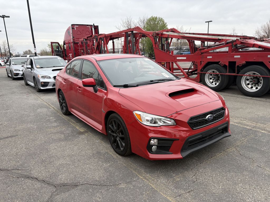 Pure Red 2020 Subaru WRX Premium AWD Sedan All-Wheel Drive 6-Speed Manual