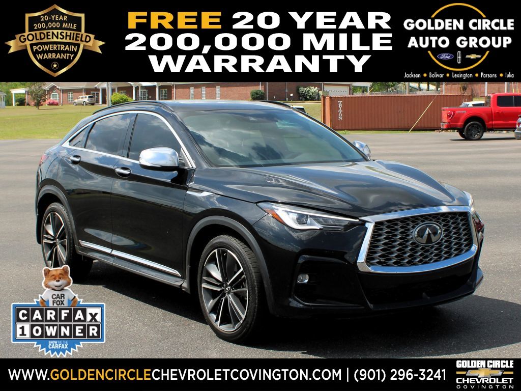 Black Obsidian 2025 INFINITI QX55 Luxe AWD SUV / Crossover All-Wheel Drive Continuously Variable Transmission