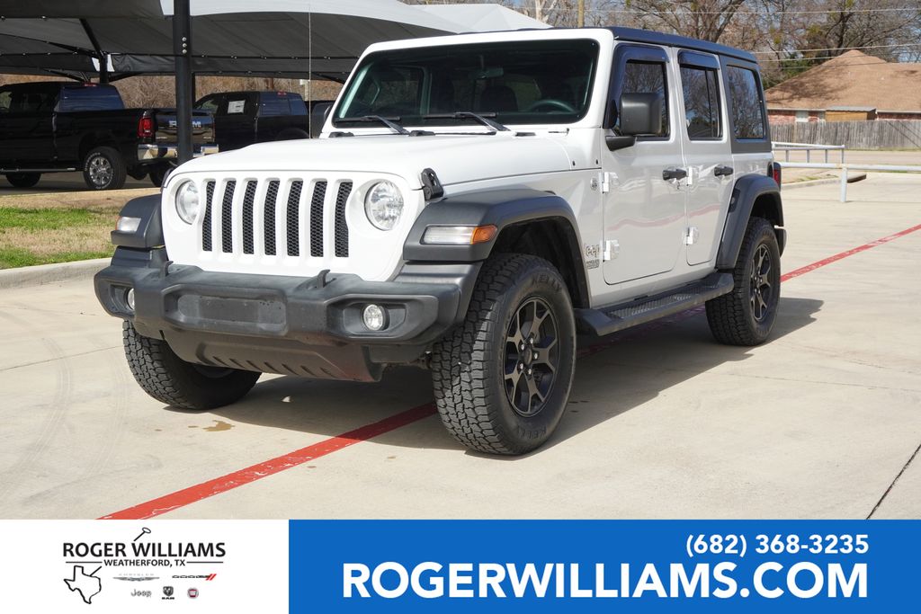 Used Car 2020 Jeep Wrangler  Unlimited Sport S For Sale Under $25,000 In Weatherford, Texas