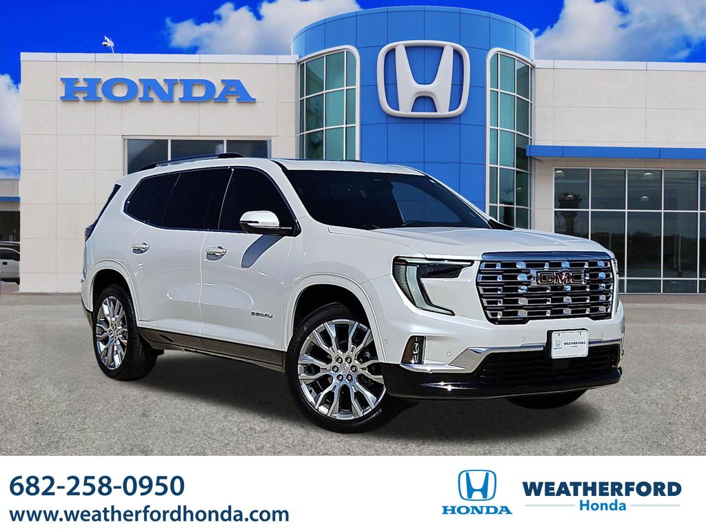 White Frost Tricoat 2025 GMC Acadia SUV / Crossover Front-Wheel Drive 8-Speed Automatic