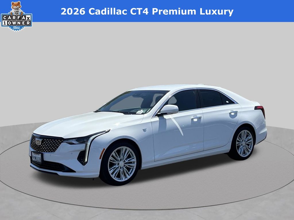 Summit White 2026 Cadillac CT4 Sedan Rear-Wheel Drive 8-Speed Automatic
