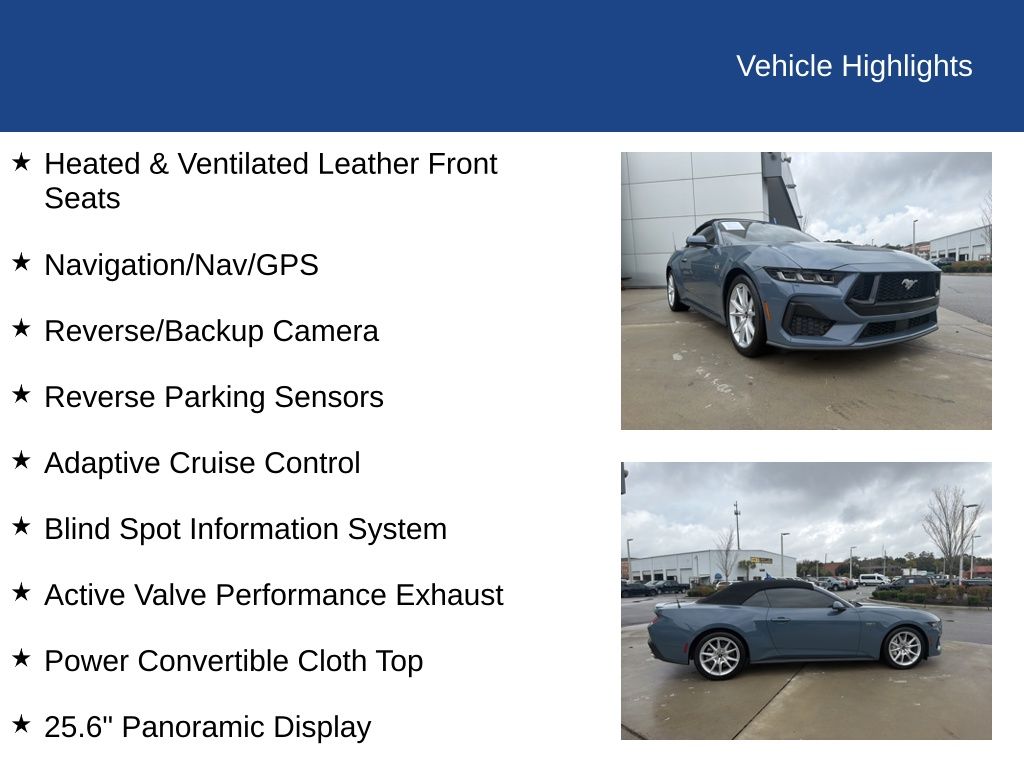 2025 Ford Mustang GT Premium Convertible