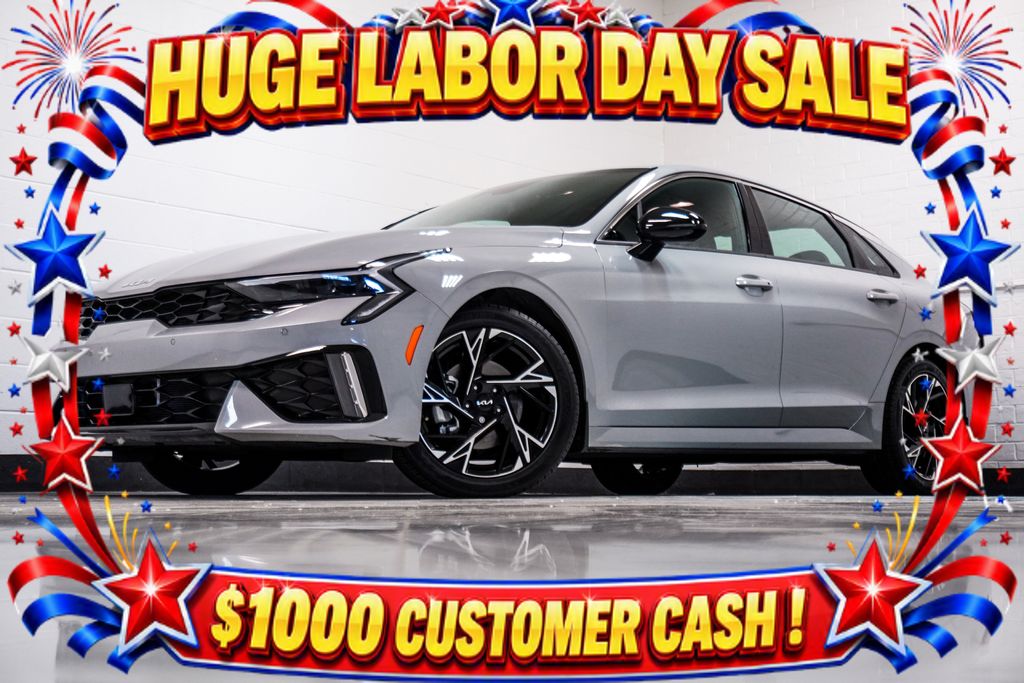 Wolf Gray 2025 Kia K5 Sedan Front-Wheel Drive 8-Speed Automatic