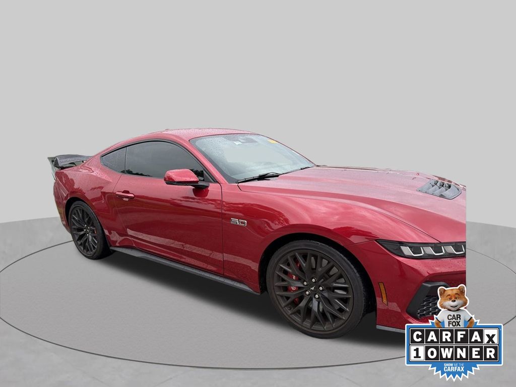 Red Metallic 2024 Ford Mustang Coupe Rear-Wheel Drive Automatic
