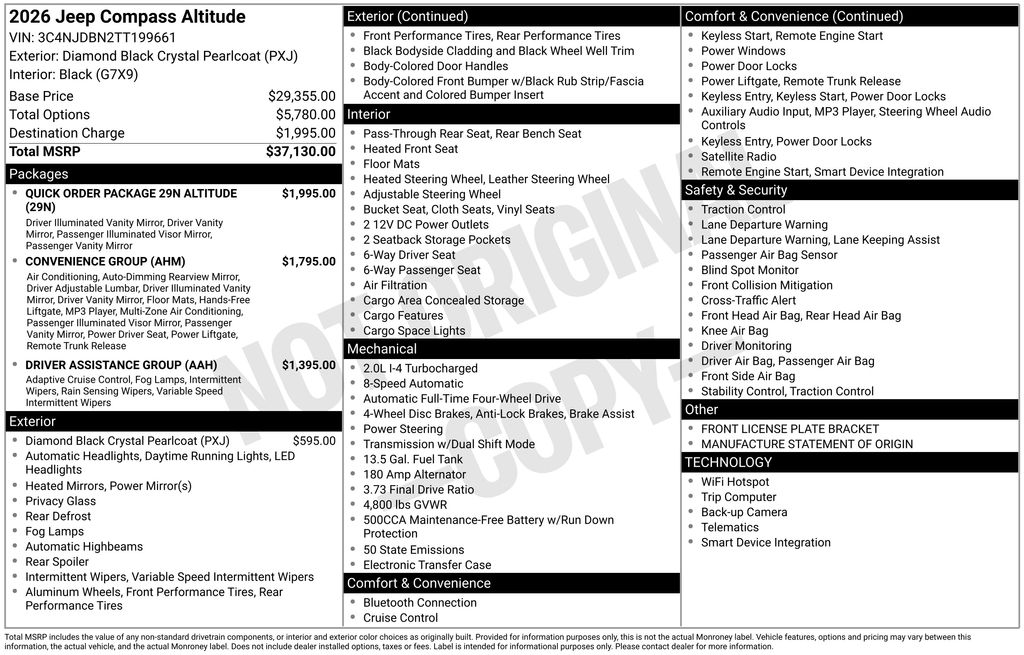 New 2026 Black Jeep Latitude image 4