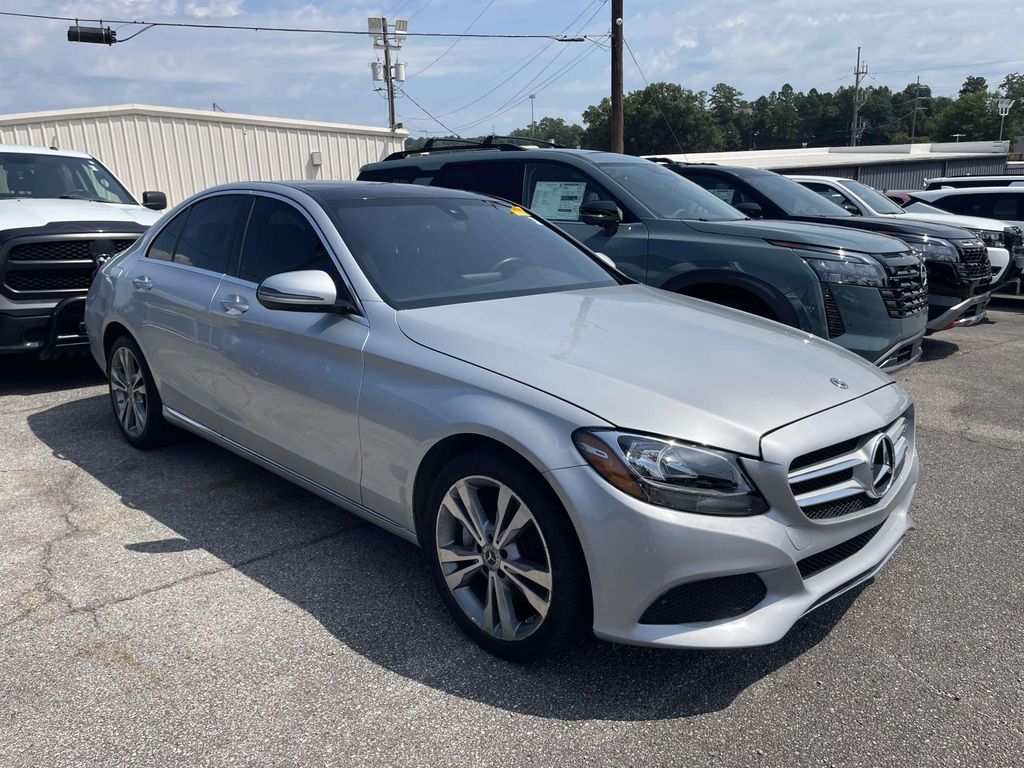 Silver 2018 Mercedes-Benz C-Class Sedan All-Wheel Drive 9-Speed Automatic