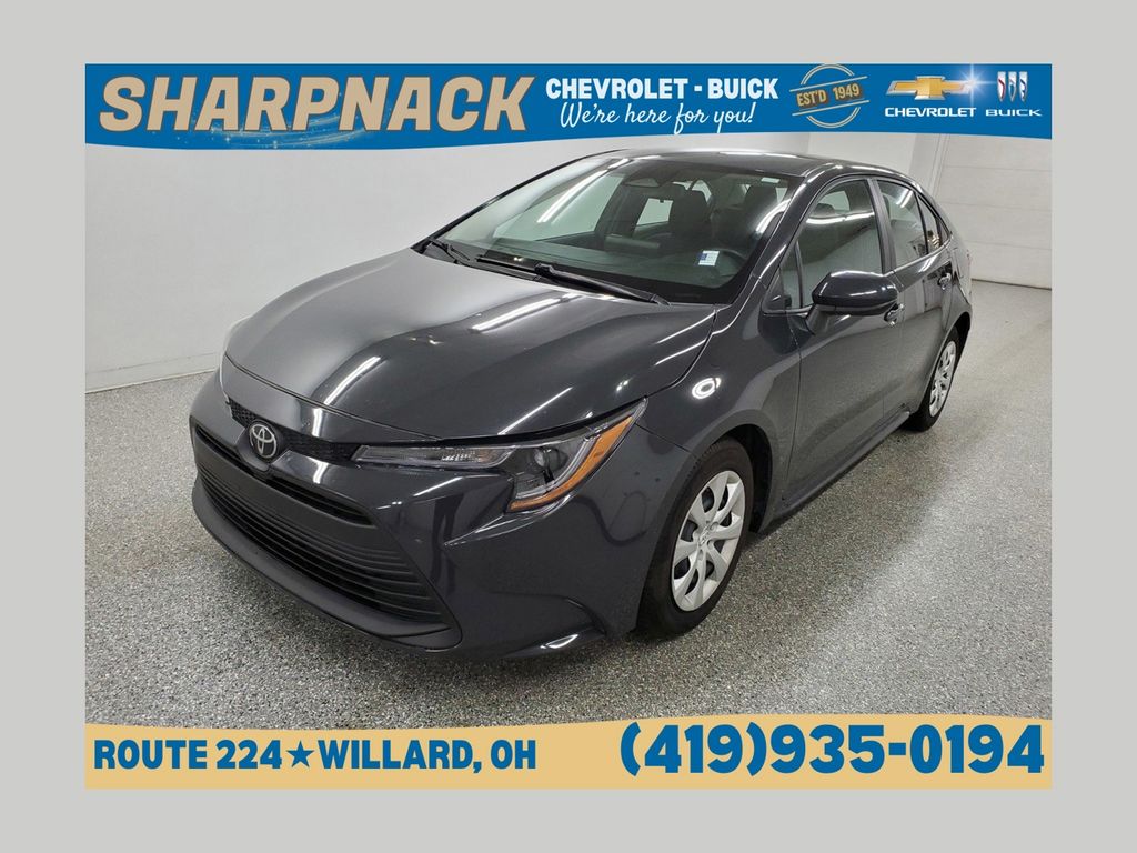 Gray 2024 Toyota Corolla LE FWD Sedan Front-Wheel Drive Continuously Variable Transmission