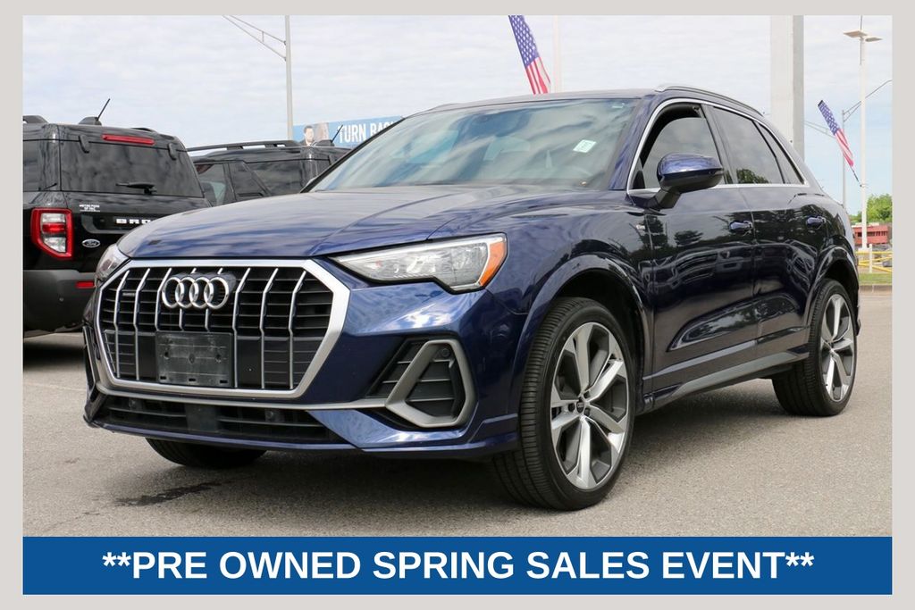 Blue Metallic 2021 Audi Q3 quattro Premium S Line 45 TFSI SUV / Crossover All-Wheel Drive 8-Speed Automatic