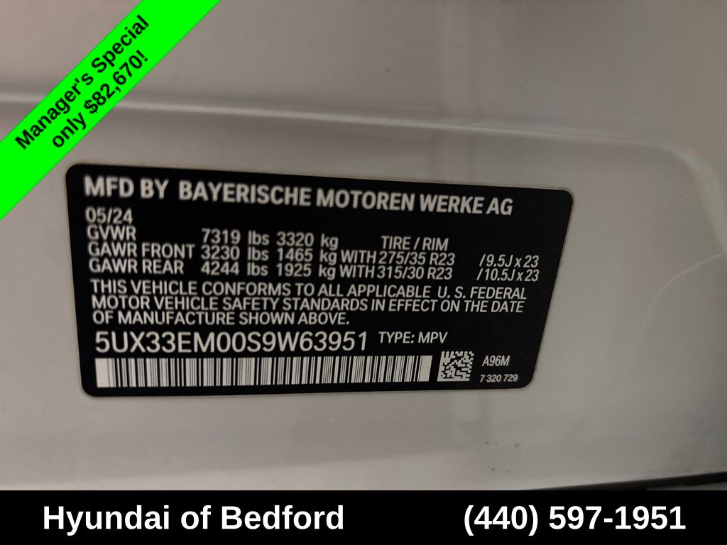 Used 2025 BMW X7 M60i For Sale in Bedford, OH