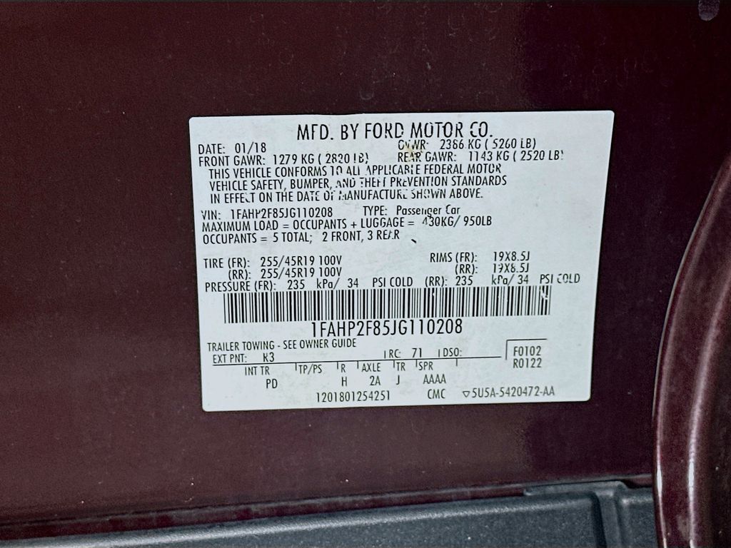 Used 2018 Red Ford Limited image 36