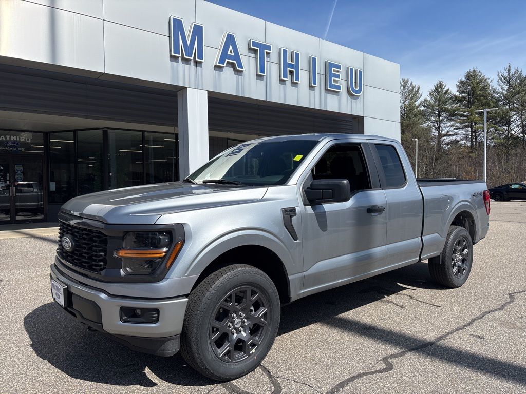 Iconic Silver Metallic 2026 Ford F-150 STX SuperCab LB 4WD Pickup Truck Four-Wheel Drive Automatic