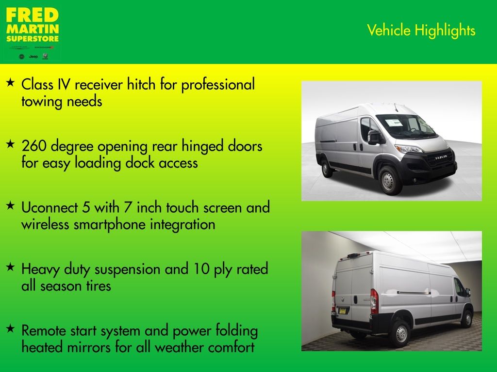 new 2026 Ram ProMaster 2500 car, priced at $49,748