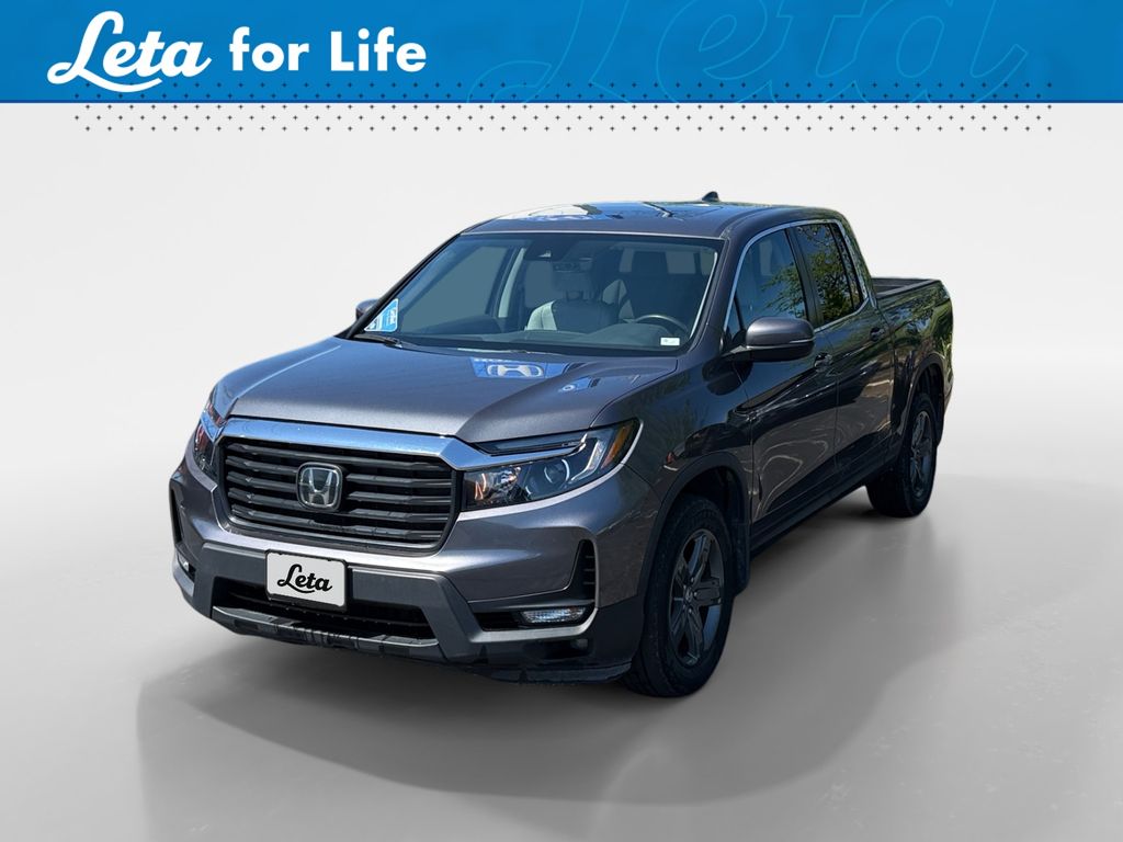 Gray 2023 Honda Ridgeline RTL AWD Pickup Truck All-Wheel Drive 9-Speed Automatic