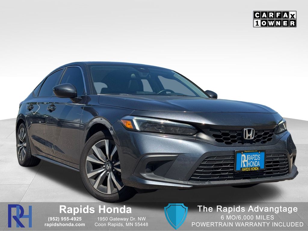 Meteorite Gray Metallic 2024 Honda Civic Hatchback Hatchback Front-Wheel Drive Continuously Variable Transmission