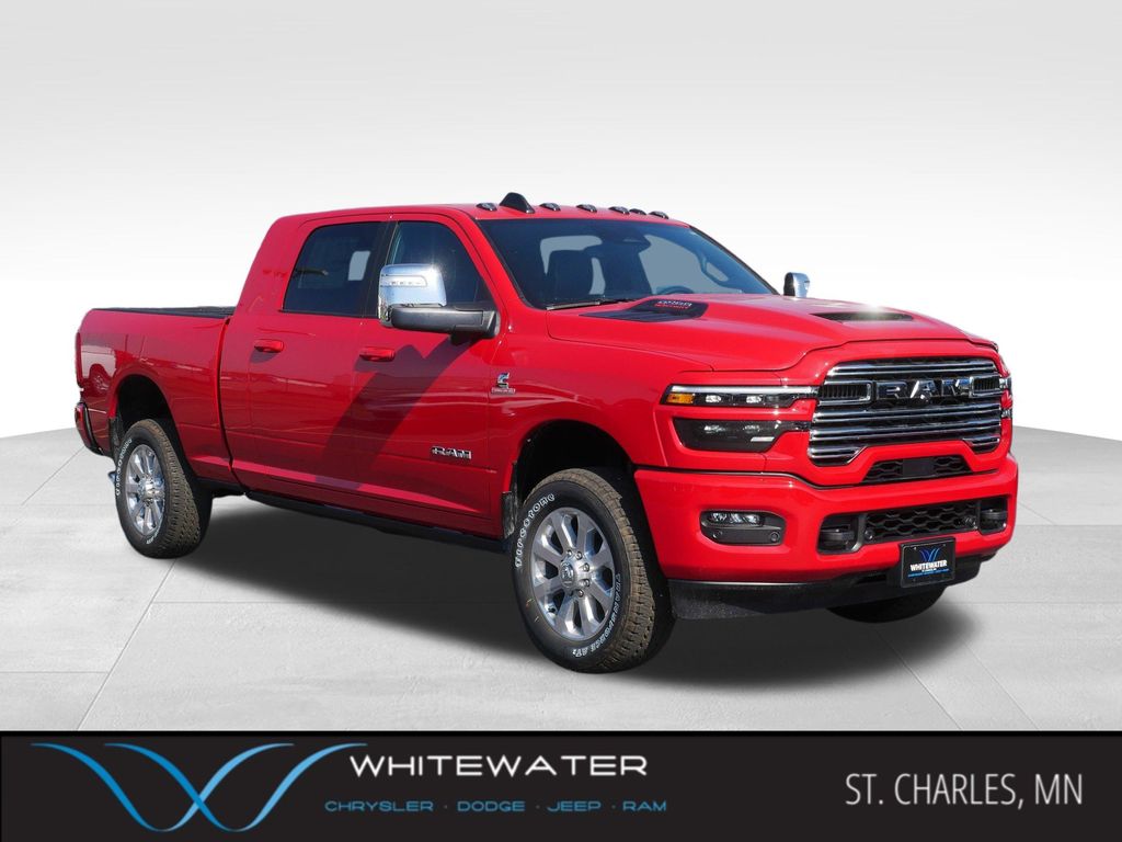 Flame Red Clearcoat 2026 RAM 2500 Laramie Mega Cab 4WD Pickup Truck Four-Wheel Drive 8-Speed Automatic