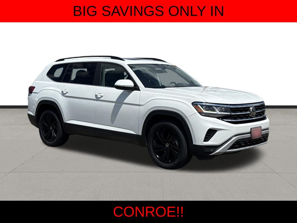 2022 Volkswagen Atlas 3.6L V6 SE w/Technology White at South Houston Nissan