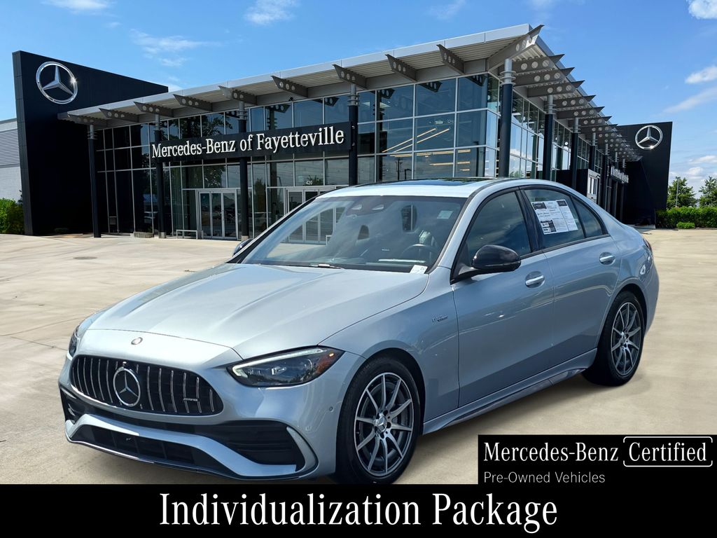 Silver 2024 Mercedes-Benz C-Class Sedan All-Wheel Drive 9-Speed Automatic