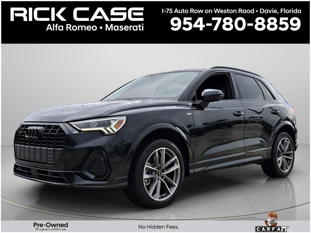 Black Metallic 2023 Audi Q3 SUV / Crossover All-Wheel Drive 8-Speed Automatic
