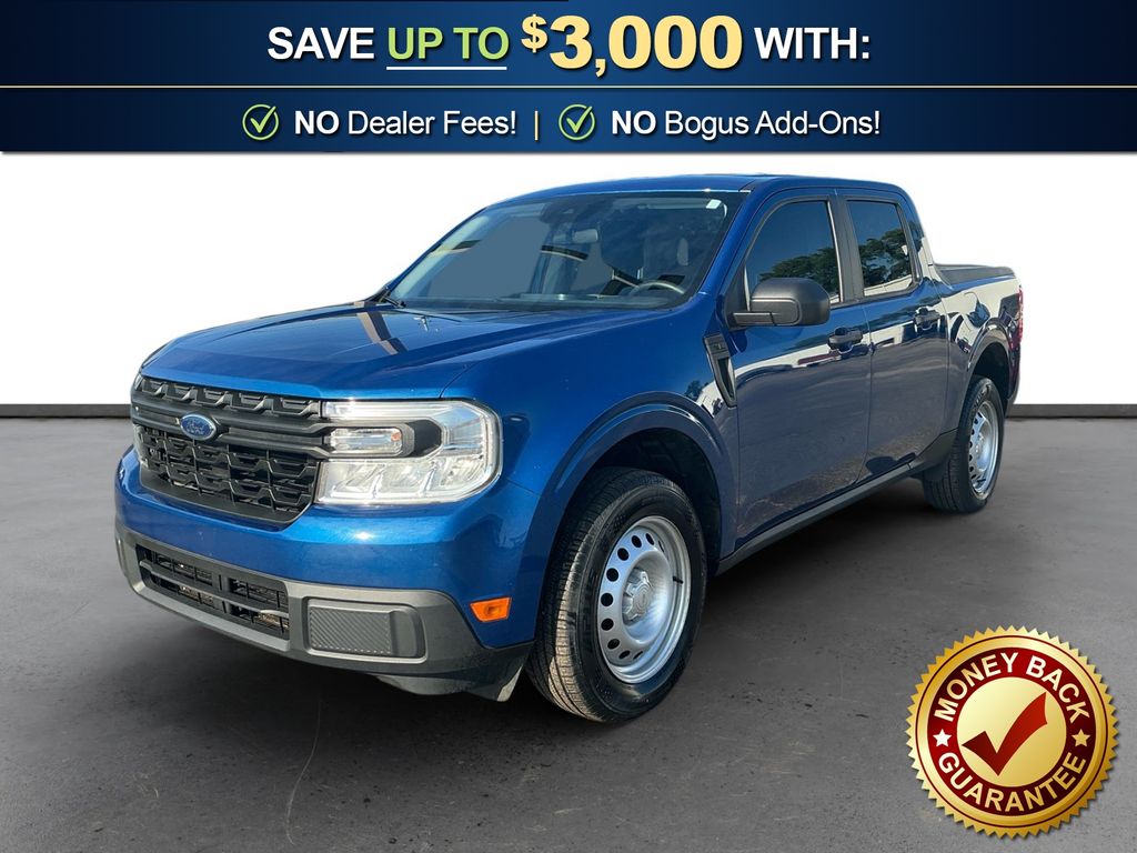 Atlas Blue Metallic 2024 Ford Maverick Pickup Truck Front-Wheel Drive Continuously Variable Transmission