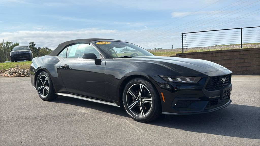 Shadow Black 2024 Ford Mustang EcoBoost Premium Convertible RWD Convertible Rear-Wheel Drive Automatic
