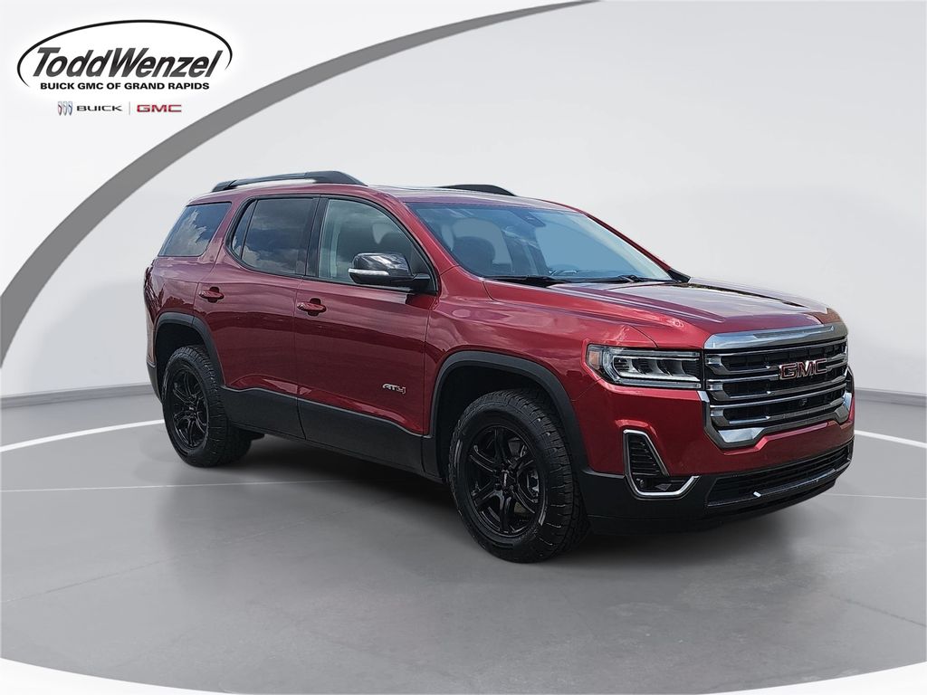 Volcanic Red Tintcoat 2023 GMC Acadia SUV / Crossover Four-Wheel Drive 9-Speed Automatic
