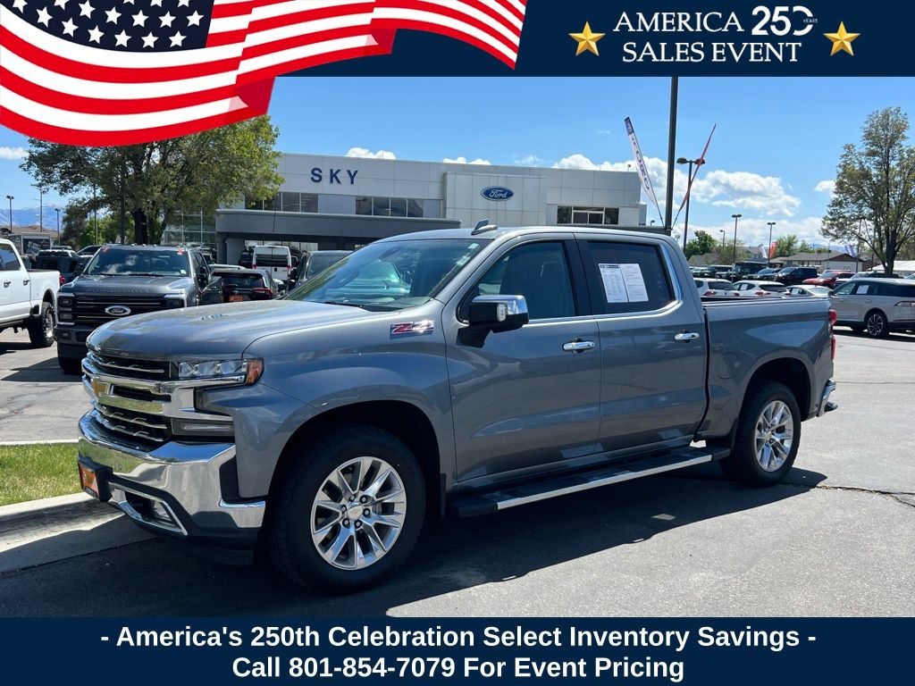 Gray (Satin Steel Metallic) 2020 Chevrolet Silverado 1500 Pickup Truck Four-Wheel Drive Automatic