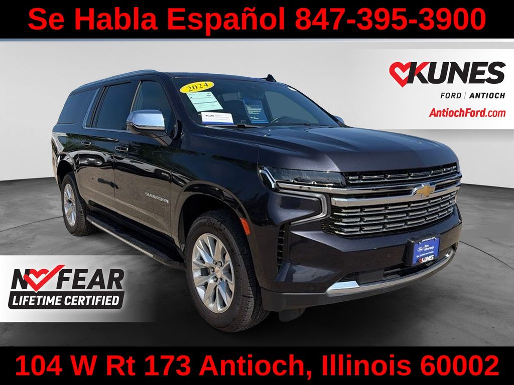 Dark Ash Metallic 2024 Chevrolet Suburban SUV / Crossover Four-Wheel Drive Automatic