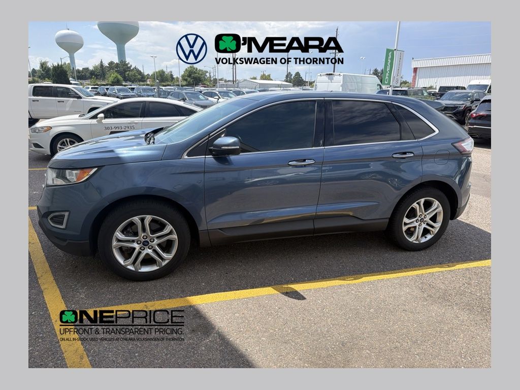 Lightning Blue Metallic 2018 Ford Edge SUV / Crossover All-Wheel Drive 6-Speed Automatic