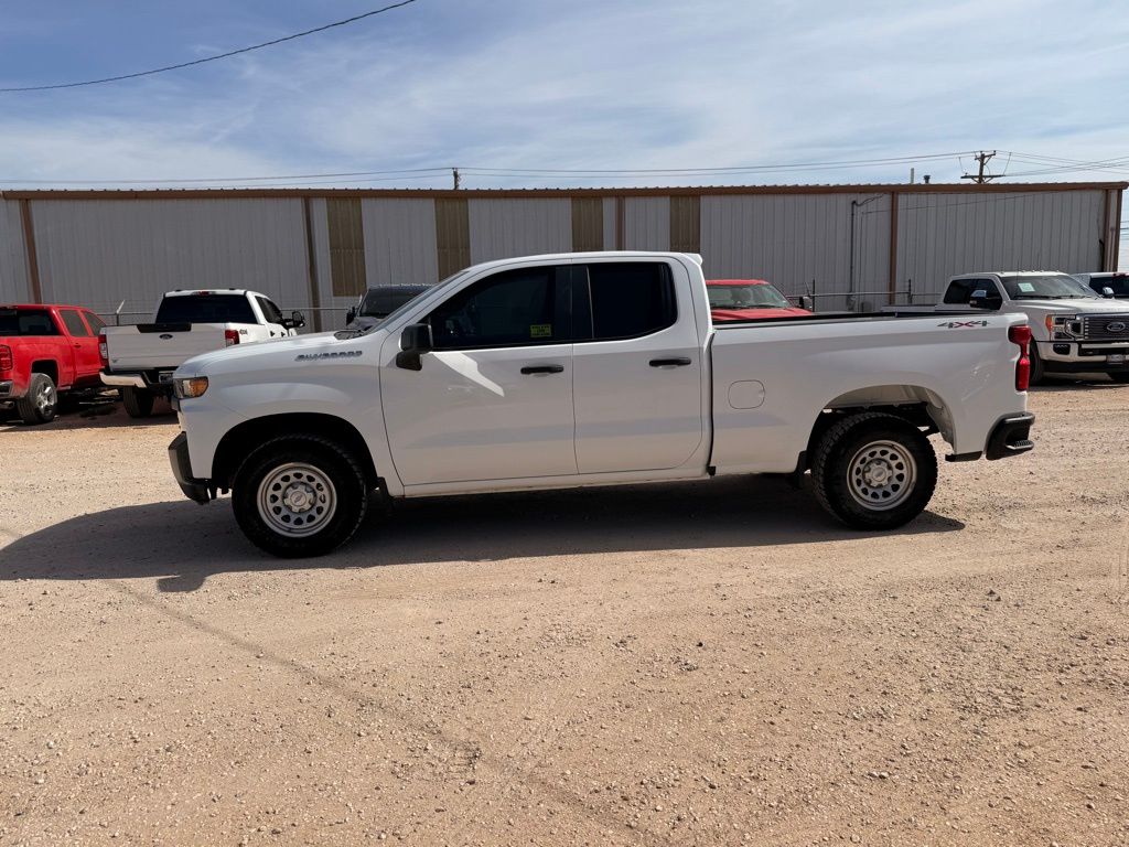 Summit White 2021 Chevrolet Silverado 1500 Work Truck Double Cab 4WD Pickup Truck Four-Wheel Drive 6-Speed Automatic Overdrive