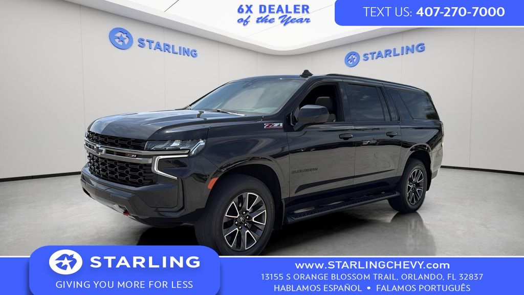 Black 2021 Chevrolet Suburban Z71 4WD SUV / Crossover Four-Wheel Drive