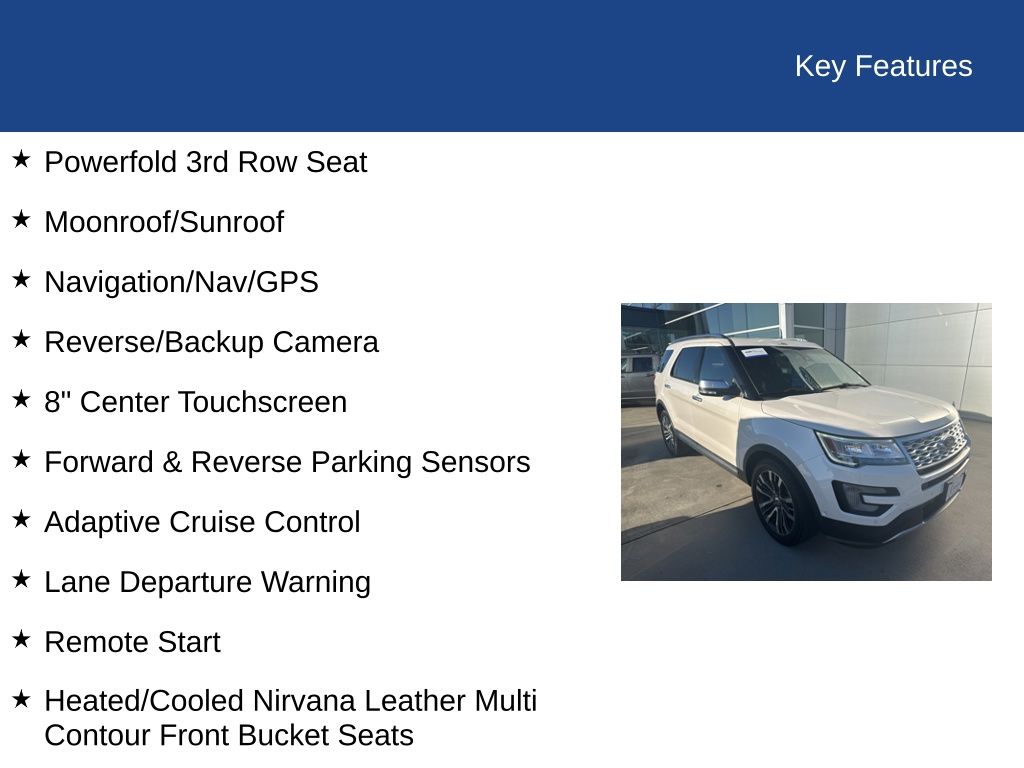 2017 Ford Explorer Platinum