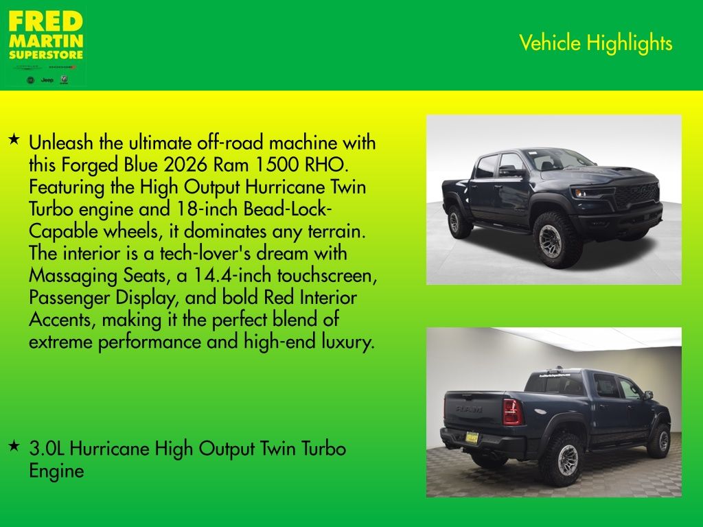new 2026 Ram 1500 car, priced at $84,351