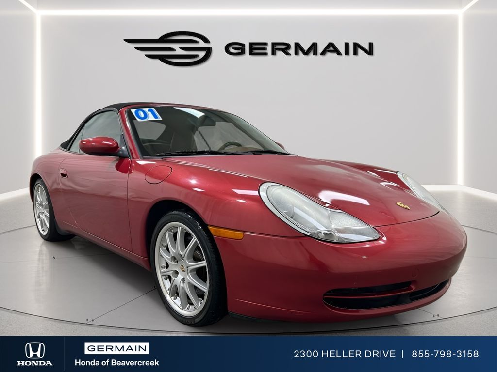 Red 2001 Porsche 911 Carrera Cabriolet RWD Convertible Rear-Wheel Drive 6-Speed Manual Overdrive