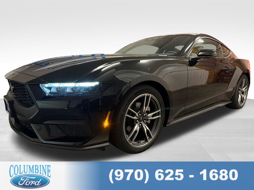 Shadow Black 2025 Ford Mustang EcoBoost Premium Fastback RWD Coupe Rear-Wheel Drive Automatic