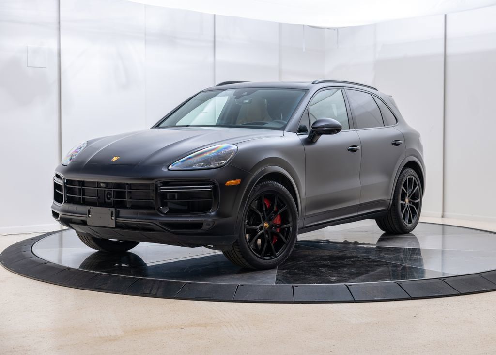 Jet Black Metallic 2022 Porsche Cayenne Turbo AWD SUV / Crossover All-Wheel Drive 8-Speed Automatic