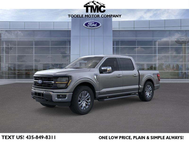 Carbonized Gray Metallic 2025 Ford F-150 XLT SuperCrew 4WD Pickup Truck Four-Wheel Drive Automatic