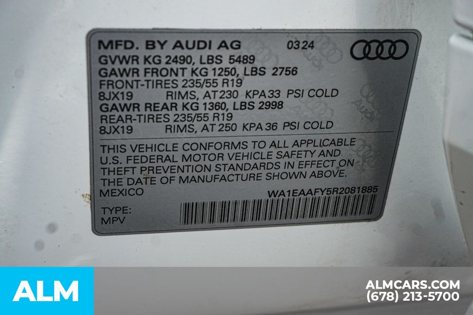 Used 2024 White Audi 45 S line Premium image 64