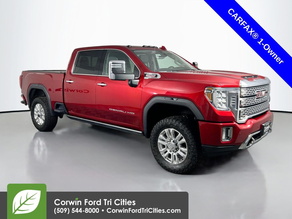 Cayenne Red Tintcoat 2021 GMC Sierra 3500HD Denali Crew Cab 4WD Pickup Truck Four-Wheel Drive Automatic