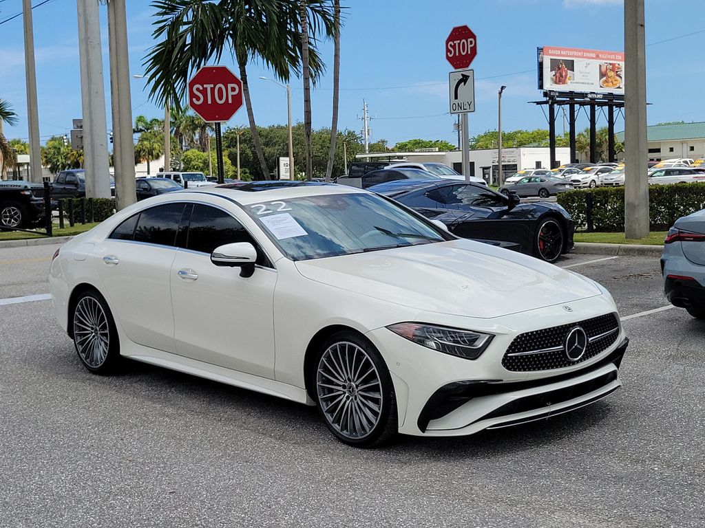 MANUFAKTUR Diamond White Bright 2022 Mercedes-Benz CLS Coupe All-Wheel Drive 9-Speed Automatic