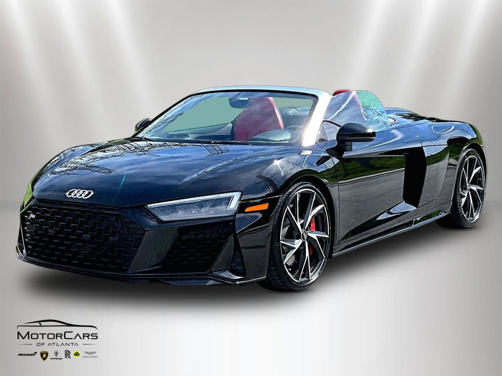 Mythos Black Metallic 2022 Audi R8 Convertible Rear-Wheel Drive 7-Speed Automatic
