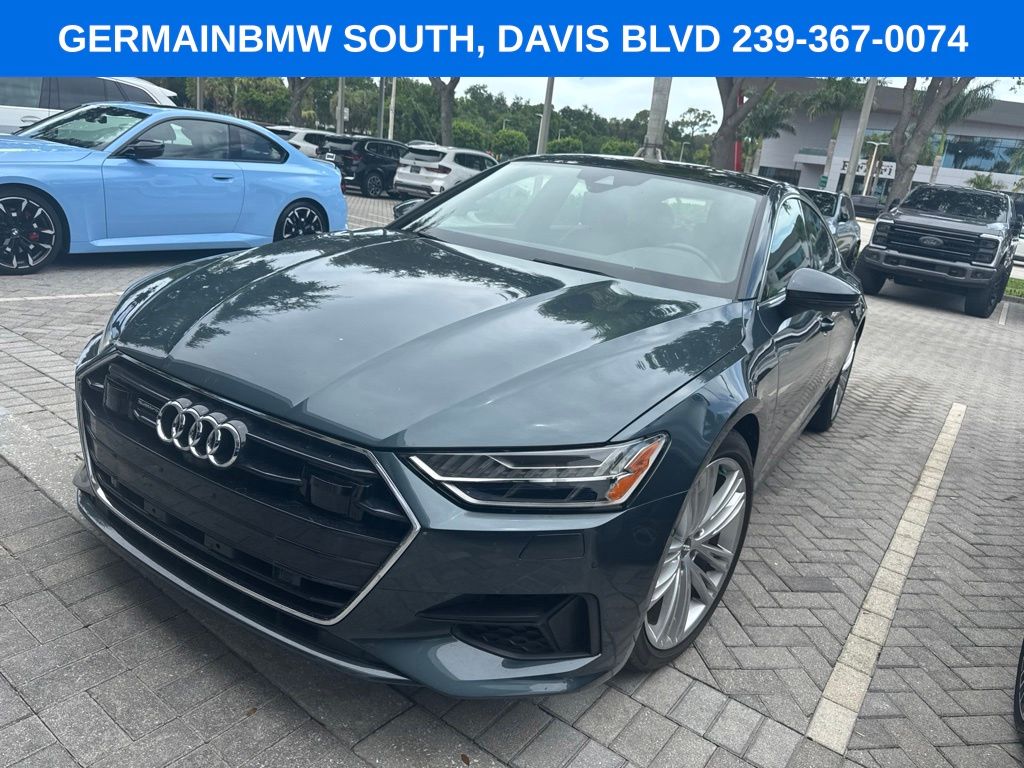 Triton Blue 2019 Audi A7 Sedan All-Wheel Drive 7-Speed Automatic