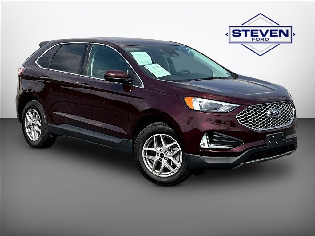 Red (Burgundy) 2024 Ford Edge SUV / Crossover All-Wheel Drive 8-Speed Automatic